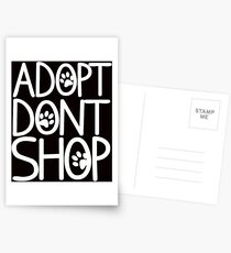 Adopt dont shop Postkarten