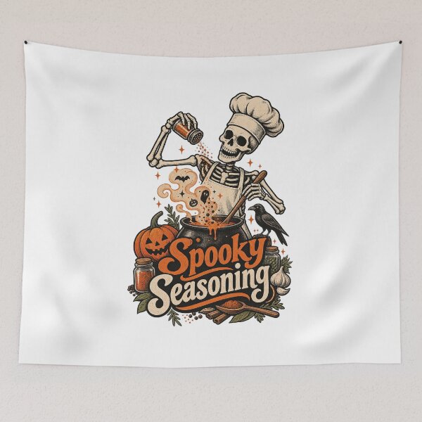 Item preview, Spooky Seasoning Skeleton designed and sold by ChickenFund.