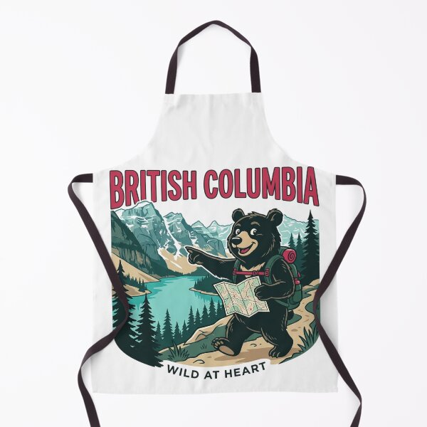 Item preview, British Columbia Wild At Heart Hiking Bear designed and sold by mood-draftsman.