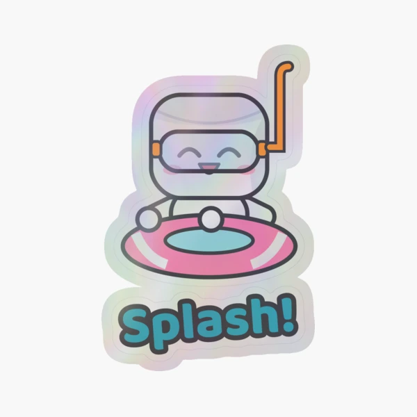 Sea You Soon - Cute Beach Marshmallow Pip with Snorkel and Float — Sticker by BiMood