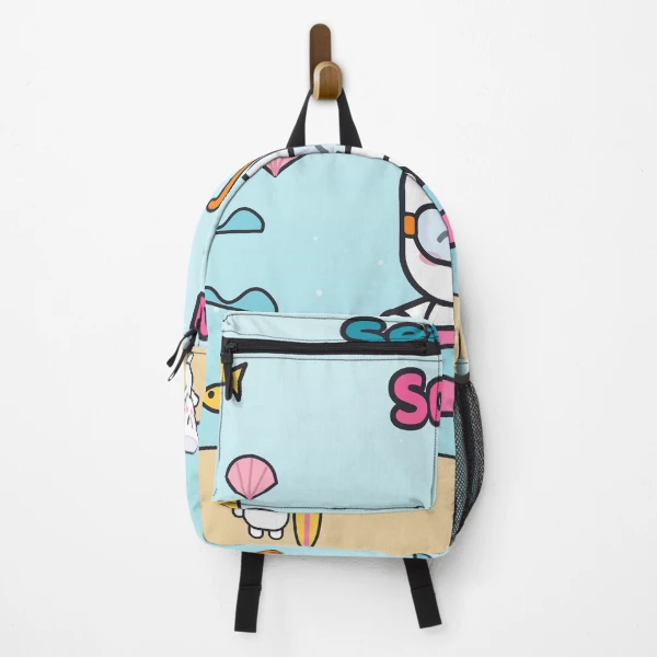 Sea You Soon - Cute Beach Marshmallow Pip with Snorkel and Float — Backpack by BiMood