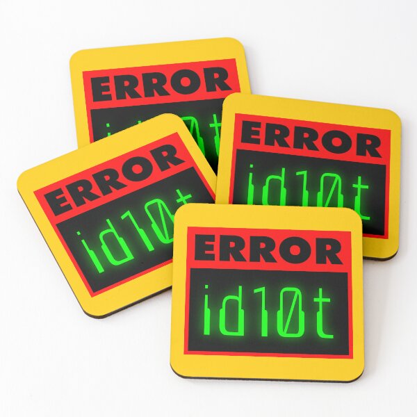 Item preview, ID10T Error designed and sold by Karate Octopus.