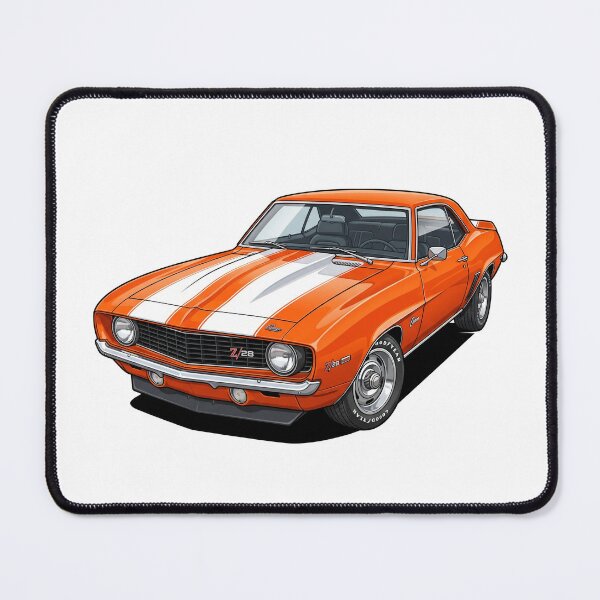 Item preview, 1969 Hugger Orange Chevrolet Camaro Z/28 Muscle Car Sticker designed and sold by Fixnovaguide.