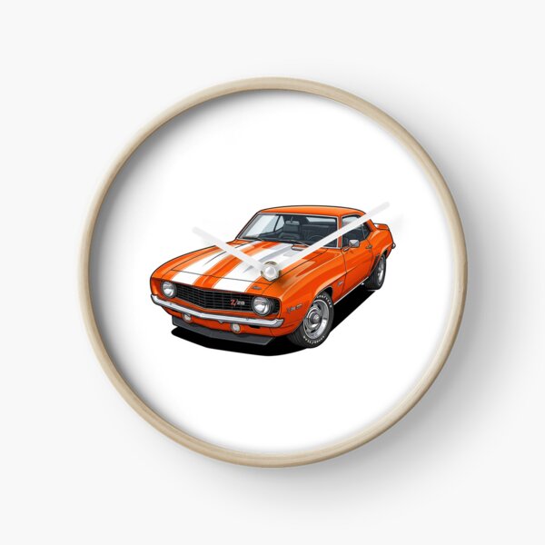 Item preview, 1969 Hugger Orange Chevrolet Camaro Z/28 Muscle Car Sticker designed and sold by Fixnovaguide.