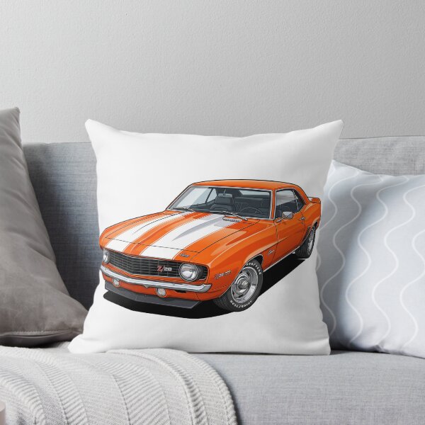 Item preview, 1969 Hugger Orange Chevrolet Camaro Z/28 Muscle Car Sticker designed and sold by Fixnovaguide.