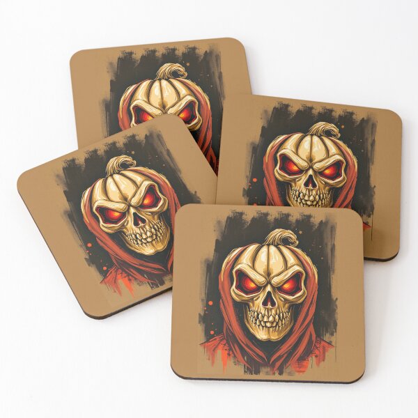 Item preview, Gothic Hooded Pumpkin Skeleton Portrait designed and sold by ERODED SELF.