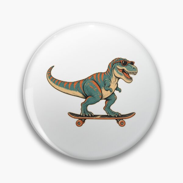 Item preview, Vintage T-Rex Skateboarding in Sunglasses designed and sold by AMICO77.