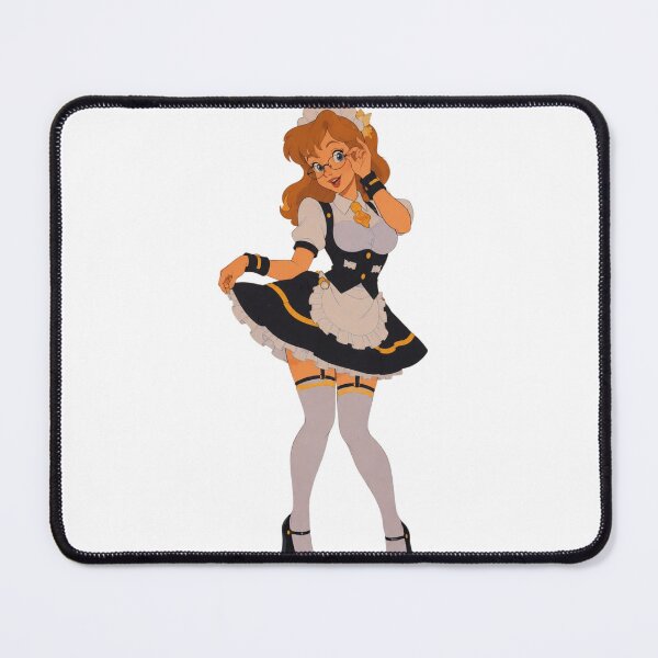 Item preview, Retro Cartoon Maid Pin-Up – Redhead Vintage Animation designed and sold by Hollow Moon Studios..