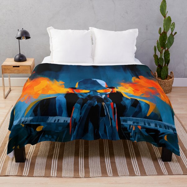 Item preview, Fiery Cyberpunk DJ Orange Flame Turntable Art designed and sold by Lunat1kk.