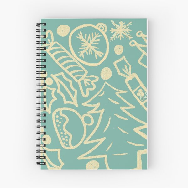 Item preview, Retro Christmas Doodles – Sage Green and Cream Festive Pattern designed and sold by Britishdelights.
