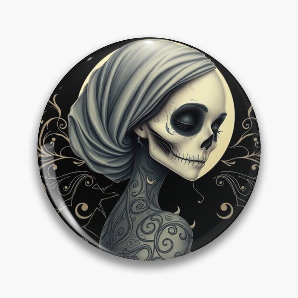 Item preview, Gothic Filigree Skeleton Bride Moon designed and sold by ERODED SELF.
