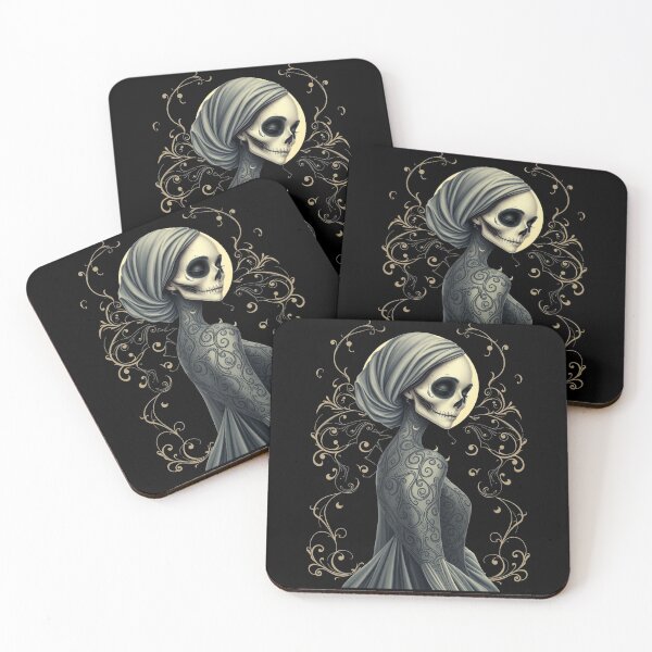 Item preview, Gothic Filigree Skeleton Bride Moon designed and sold by ERODED SELF.