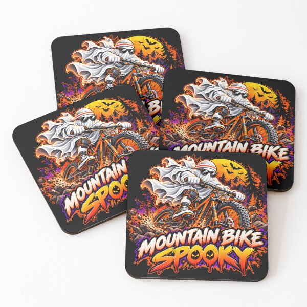 Item preview, Halloween Spooky Mountain Bike Ghost – MTB Design designed and sold by PolgaCraft.