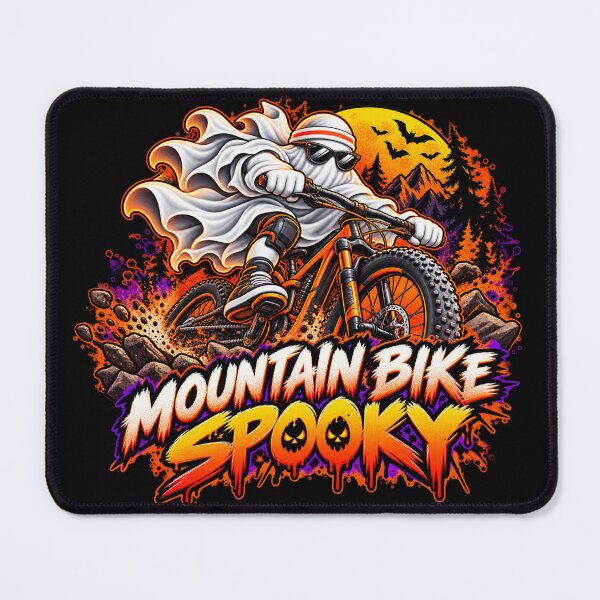 Item preview, Halloween Spooky Mountain Bike Ghost – MTB Design designed and sold by PolgaCraft.