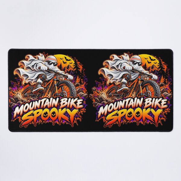 Item preview, Halloween Spooky Mountain Bike Ghost – MTB Design designed and sold by PolgaCraft.
