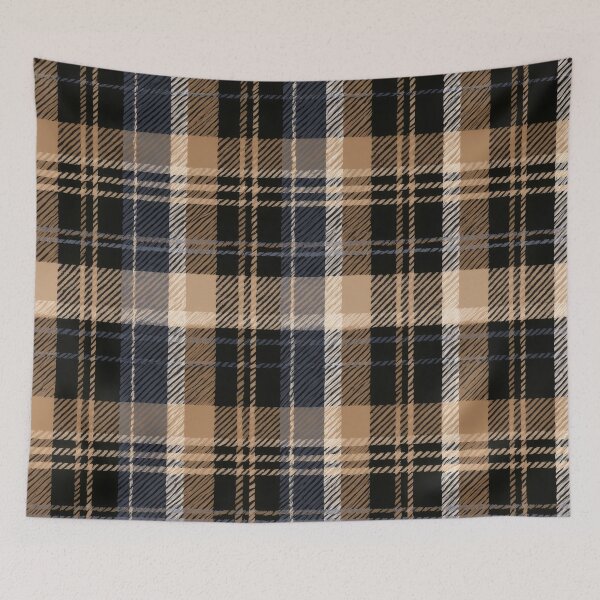 Item preview, Check Japan Style Brown Gray designed and sold by scicilysimonee.