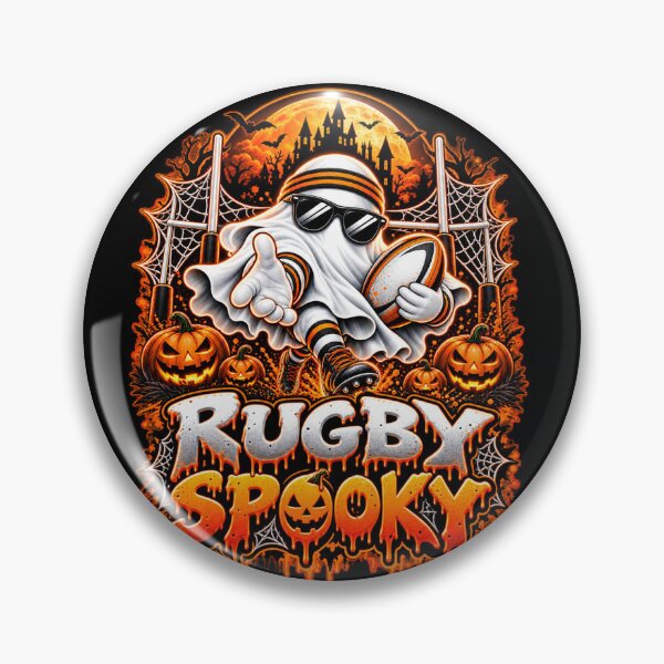 Item preview, Halloween Spooky Rugby Ghost – Funny Rugby Player Design designed and sold by PolgaCraft.