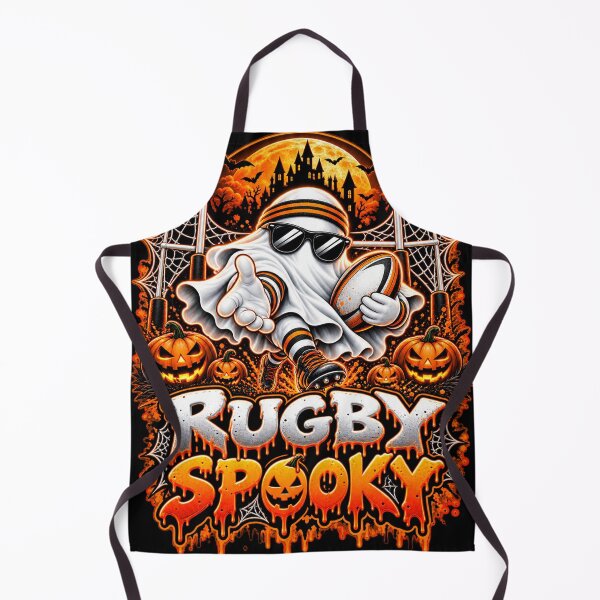 Item preview, Halloween Spooky Rugby Ghost – Funny Rugby Player Design designed and sold by PolgaCraft.