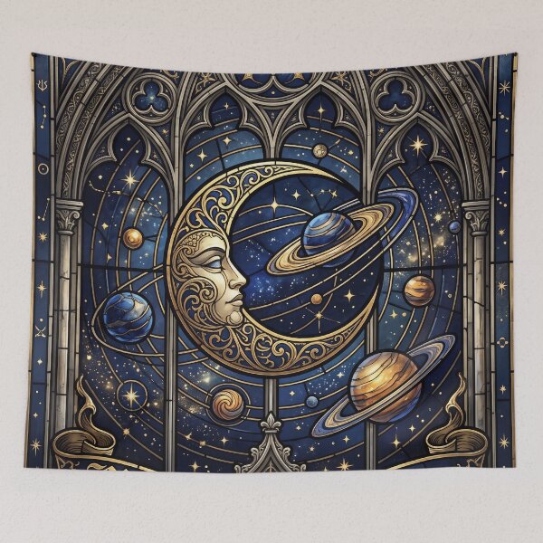 Item preview, Gothic Stained Glass Celestial Moon designed and sold by JC Art Creations.