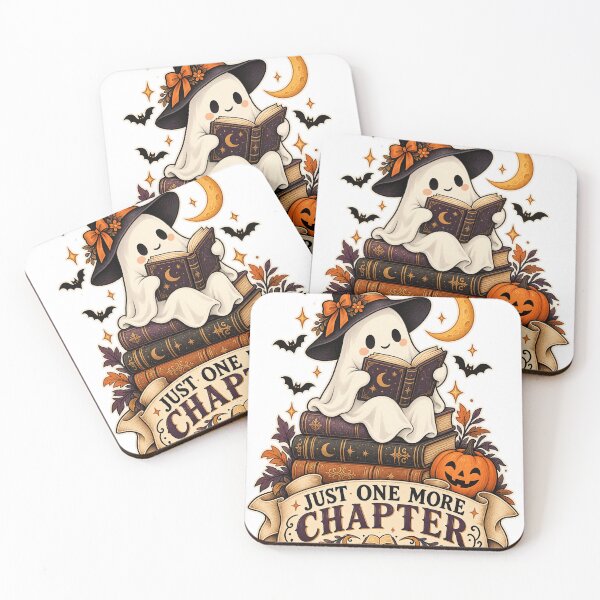 Item preview, Just One More Chapter Ghost Book Lover Halloween designed and sold by Eman_Studio.