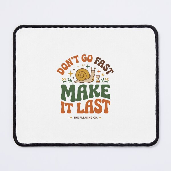 Item preview, Retro Groovy Snail Slow Living Quote - Don't Go Fast Make It Last designed and sold by Designart68.