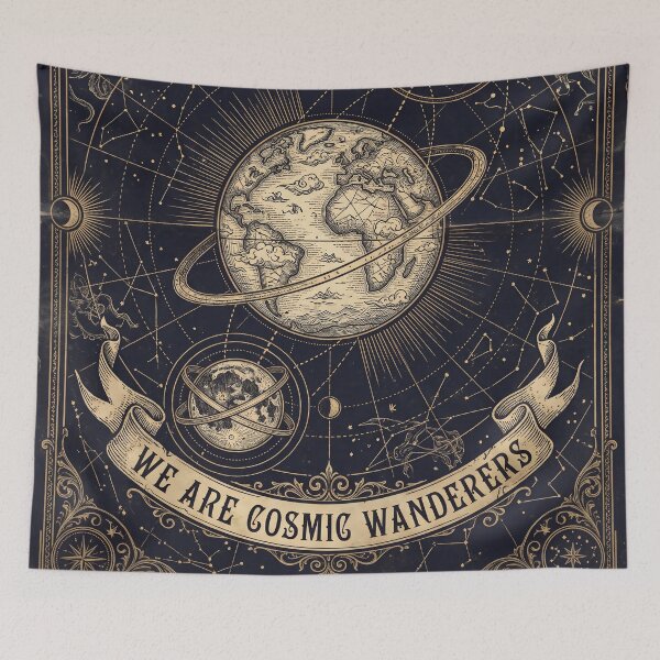 Item preview, Vintage Cosmic Earth Celestial Map designed and sold by JC Art Creations.