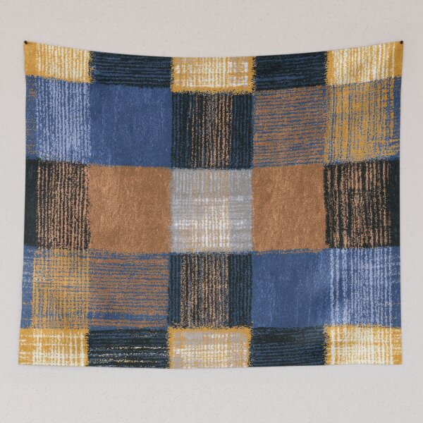 Item preview, Check Japan Style Blue Yellow  designed and sold by scicilysimonee.