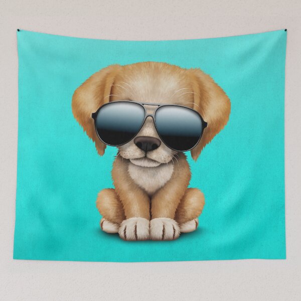 Item preview, Cute Puppy Dog Wearing Sunglasses designed and sold by JeffBartels.