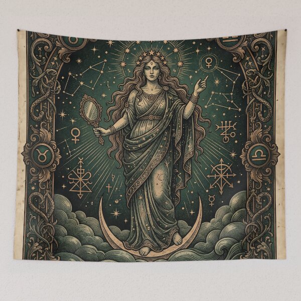 Item preview, Venus Goddess Governed Stars Illustration designed and sold by JC Art Creations.