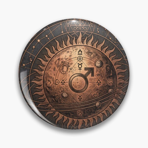 Item preview, Mars Occult Alchemical Symbol Engraving designed and sold by JC Art Creations.