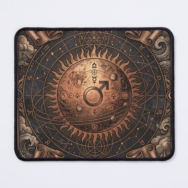 Item preview, Mars Occult Alchemical Symbol Engraving designed and sold by JC Art Creations.