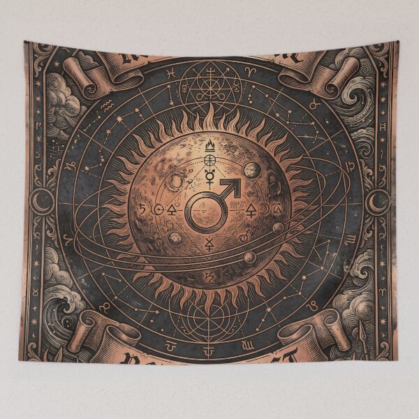Item preview, Mars Occult Alchemical Symbol Engraving designed and sold by JC Art Creations.