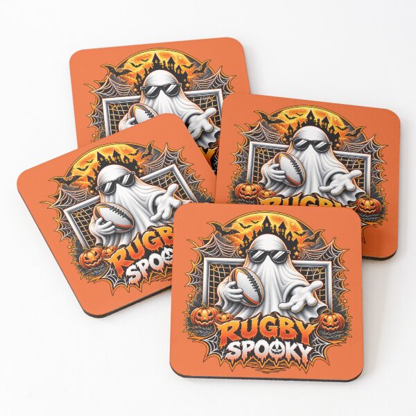 Item preview, Halloween Spooky Rugby FUN – Funny Rugby Player Design designed and sold by PolgaCraft.