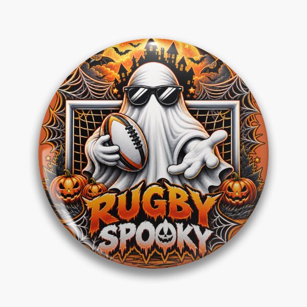 Item preview, Halloween Spooky Rugby FUN – Funny Rugby Player Design designed and sold by PolgaCraft.