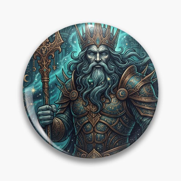 Item preview, Neptune King Trident Gothic Illustration designed and sold by JC Art Creations.