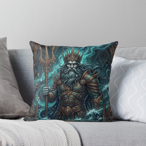 Item preview, Neptune King Trident Gothic Illustration designed and sold by JC Art Creations.