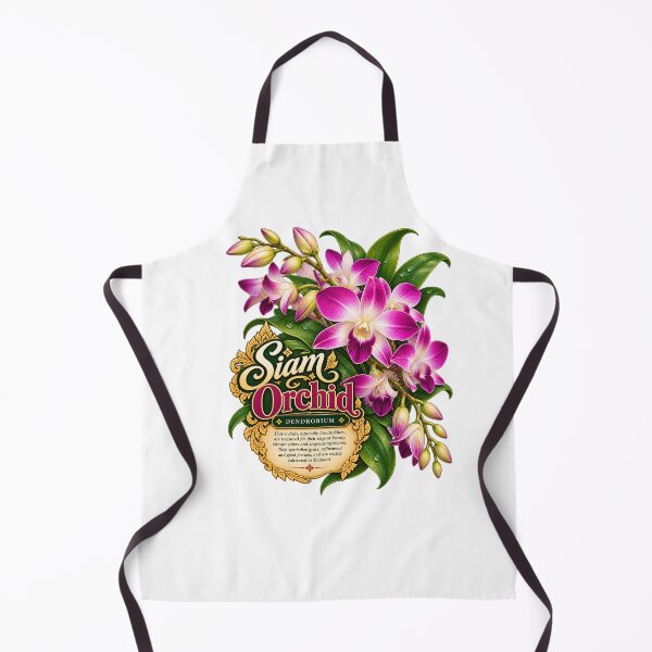 Item preview, Purple Dendrobium Orchid – Siam Vintage Botanical Flower Art designed and sold by Pali's shop.