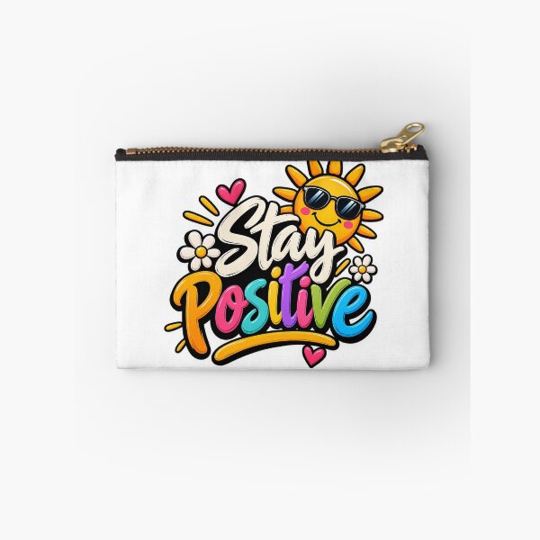 Item preview, Stay Positive Colorful 3D Motivational Quote designed and sold by rlvance76.