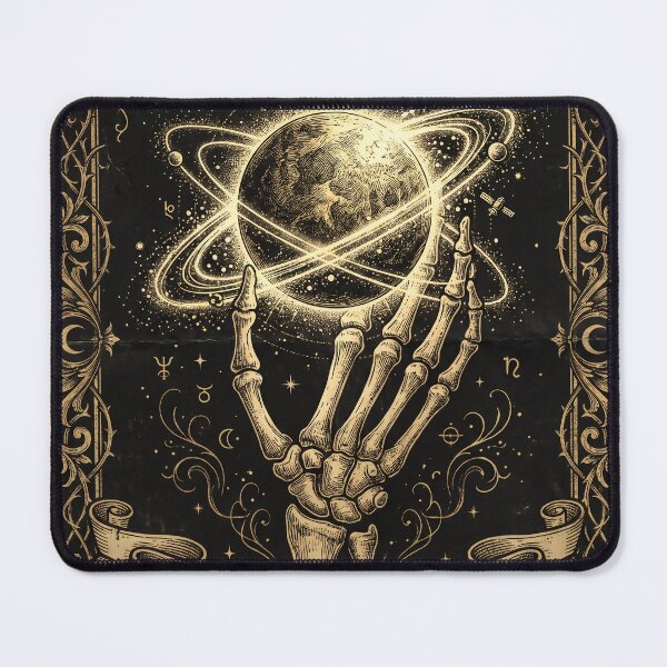 Item preview, Skeletal Hand Holding Glowing Planet designed and sold by JC Art Creations.