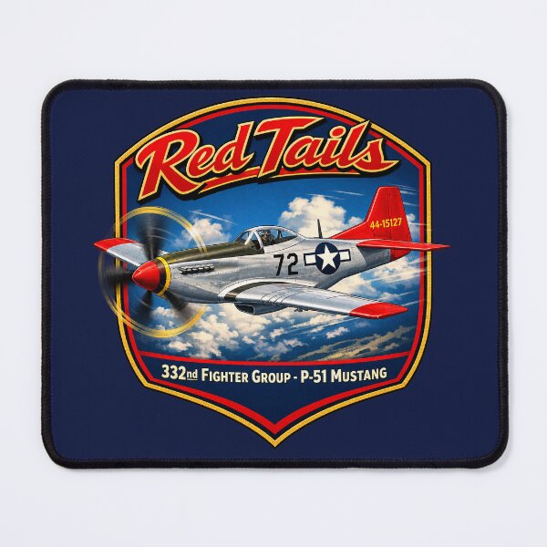 Item preview, Red Tails - P-51 Mustang designed and sold by Omaha Jones T-Shirts and More.