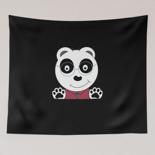 Item preview, Cute Smart Panda with Glasses – Nerd Teacher Bear Illustration designed and sold by PicturePic.