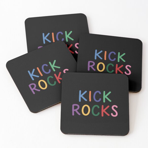 Item preview, Playful Colorful Kick Rocks Sassy Typography Quote    designed and sold by Designart68.