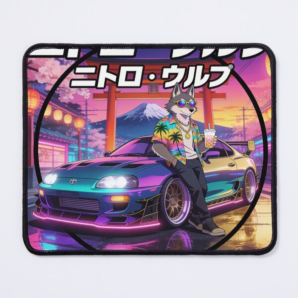 Item preview, Nitro Wolf JDM Neon Sunset Scene designed and sold by ELmestka.