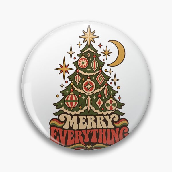 Item preview, Merry Everything Retro Christmas Tree designed and sold by Eman_Studio.