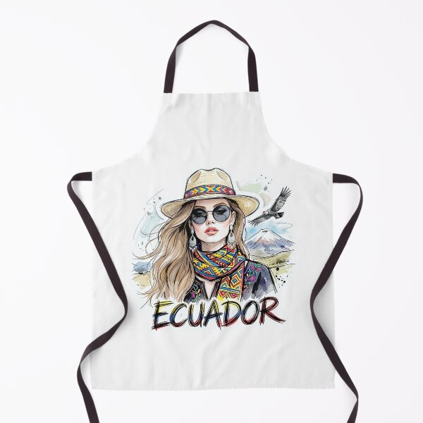 Item preview, Ecuadorian Andean Woman in Colorful Folk Art designed and sold by EdwinkOne.
