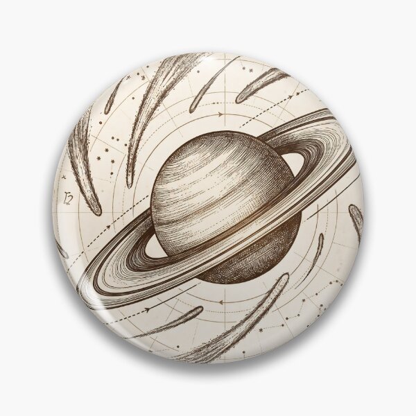 Item preview, Vintage Saturn Astronomical Star Chart designed and sold by JC Art Creations.