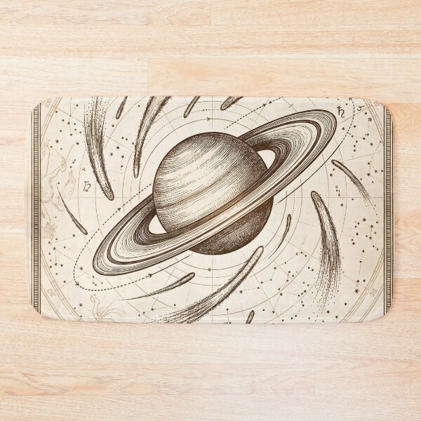 Item preview, Vintage Saturn Astronomical Star Chart designed and sold by JC Art Creations.