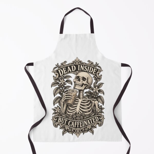 Item preview, Dead Inside But Caffeinated Skeleton Coffee designed and sold by justinhmorton.