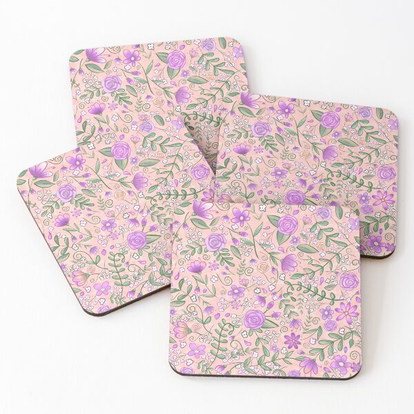 Item preview, Roses & Baby Breath on Peach designed and sold by lisanganart.