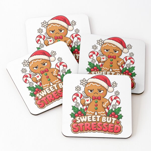 Item preview, Sweet But Stressed Funny Gingerbread Man Christmas designed and sold by Eman_Studio.